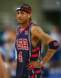 Allen Iverson Signed Team USA Jersey (Playball Ink) Philadelphia 76ers