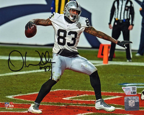 Darren Waller Signed Raiders Celebration Action 8x10 Photo - (Fanatics COA)