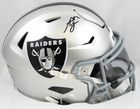 Ashton Jeanty Autographed Raiders Mid-Size SpeedFlex Helmet - Beckett W Hologram
