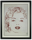 Brett Livingstone Strong Signed Framed 29x33 Marilyn Monroe Lithograph