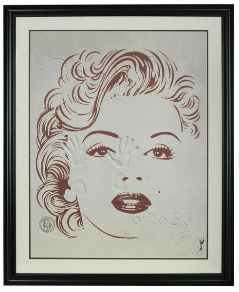 Brett Livingstone Strong Signed Framed 29x33 Marilyn Monroe Lithograph