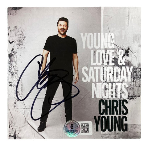 Chris Young Signed Young Love & Saturday Nights CD Booklet BAS