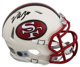 49ers Nick Bosa Authentic Signed Retro Speed Mini Helmet W/ Case BAS Witnessed
