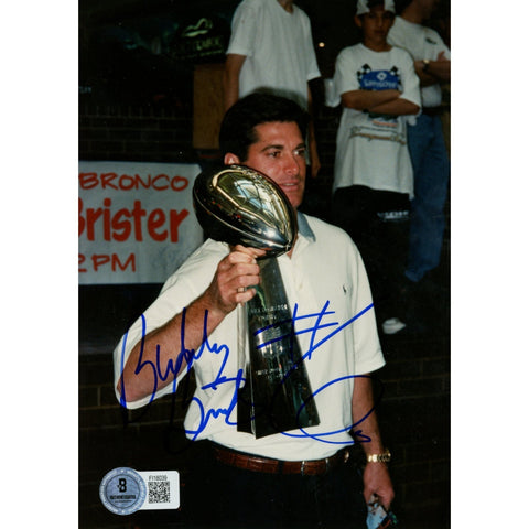 Bubby Brister Autographed/Signed Denver Broncos 5x7 Photo Beckett 59223
