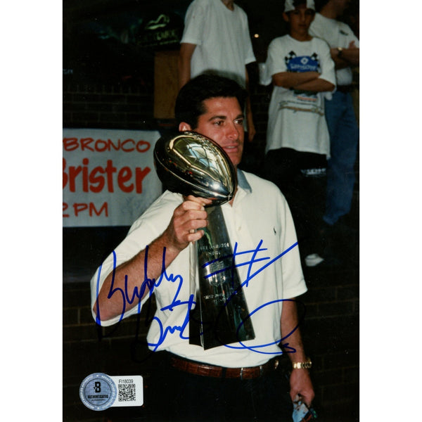 Bubby Brister Autographed/Signed Denver Broncos 5x7 Photo Beckett 59223
