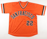 Jack Clark Signed San Francisco Giants Jersey (JSA COA) S.F. OF/ 1st B 1975-1984