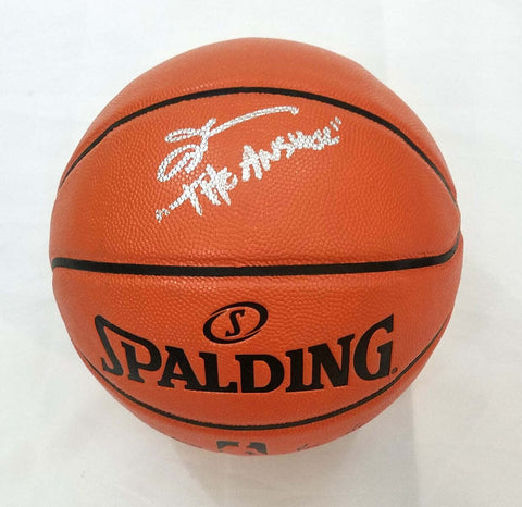 Allen Iverson Signed76ers NBA Replica Game Ball W/ The Answer Beckett Silver