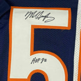 FRAMED Autographed/Signed MIKE SINGLETARY HOF 33x42 Chicago Split Jersey JSA COA