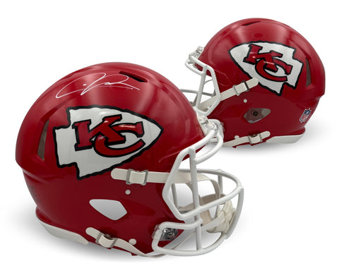 Chris Jones Autographed Kansas City Chiefs Full Size Authentic Helmet Beckett