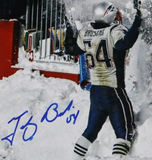 Tedy Bruschi Signed New England Patriot 16x20 Photo (Beckett) 3xSuper Bowl Champ