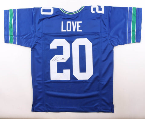 Julian Love Signed Seattle Seahawks Jersey (JSA COA) 2019 4th Rnd Pck Notre Dame