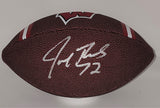 Browns HOF'er JOE THOMAS Signed Franklin Badgers Logo 10" Football AUTO JSA