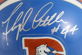 Floyd Little Autographed/Signed Denver Broncos TB Mini Helmet L Side JSA 52795