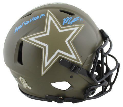 Cowboys Micah Parsons Signed Salute To Service F/S Speed Proline Helmet Fanatics
