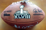 MALCOLM SMITH AUTOGRAPHED SIGNED SB LEATHER FOOTBALL SEAHAWKS SB MVP MCS 72383