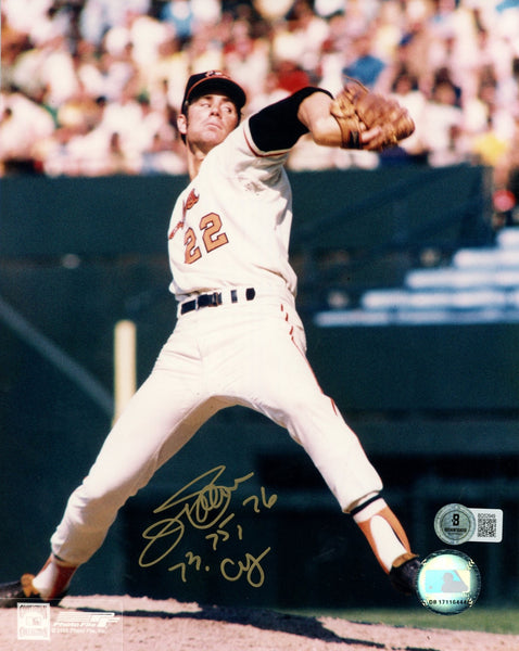 Jim Palmer Autographed Baltimore Orioles 8x10 Photo CY 73 75 76 Beckett 57459