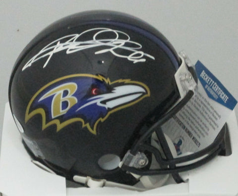 Baltimore Ravens ROD WOODSON Signed Riddell Mini Helmet AUTO - BCA