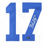 Brandon Aubrey Autographed White Pro Style Jersey - Prova *Silver