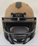 DAVANTE ADAMS SIGNED RAIDERS STS SPEED MINI HELMET BECKETT QR