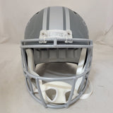 AMON RA ST BROWN SIGNED DETROIT LIONS F/S SLATE SPEED REP HELMET BECKETT QR