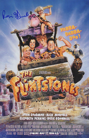 Rosie O'Donnell Signed The Flinstones 11x17 Movie Poster - (SCHWARTZ SPORTS COA)