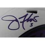 Joe Flacco Autographed/Signed Baltimore Ravens Lunar Mini Helmet JSA 49660