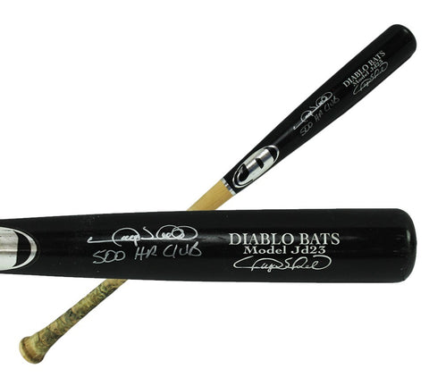 Gary Sheffield Signed New York Yankees Diablo Game Used Black MLB Bat -500 HR