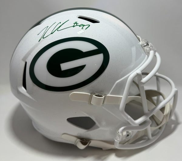 Packers KENNY CLARK Signed Full Size SLATE Replica Speed Helmet AUTO