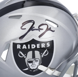 JOSH JACOBS Autographed Las Vegas Raiders Flash Mini Speed Helmet FANATICS