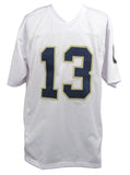 Riley Leonard Signed/Auto White Custom Football Jersey Notre Dame PSA/DNA 195627