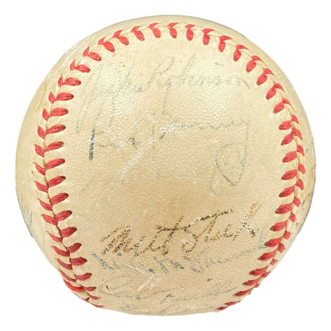 1949 Brooklyn Dodgers (28) Signed NL Baseball Jackie Robinson & More BAS