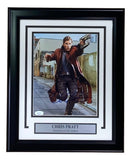 Chris Pratt Signed Framed 8x10 Guardians Of The Galaxy Running Photo JSA