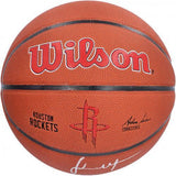 Jalen Green Houston Rockets Signed Wilson Team Logo Basketball w/Light Fuse Insc