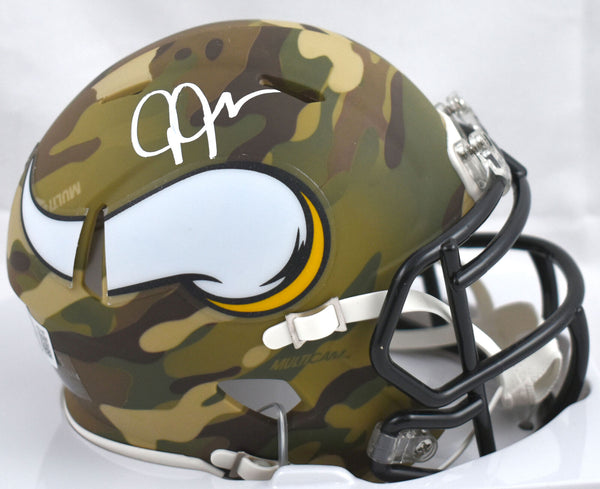 duke football helmet small camo Justin Jefferson Autographed Vikings Camo Speed Mini Helmet-Beckett W – Super Sports Center