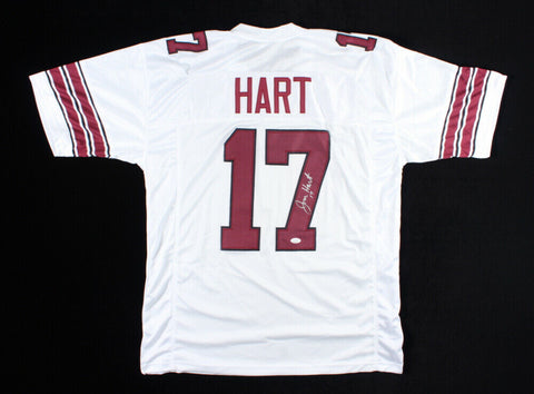 Jim Hart Signed Cardinals Jersey (JSA COA) St Louis Starting QB (1966-1983)