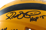 Pittsburgh Steelers Autographed HOF Pro Helmet Franco Bradshaw +12 Beckett 54604