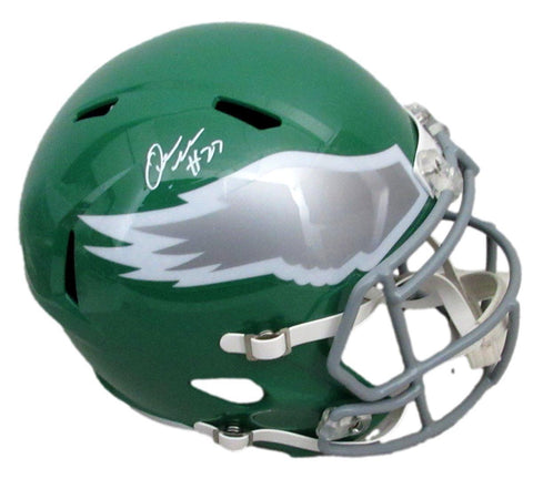 Quinyon Mitchell Signed Kelly Full-Size Replica Helmet Eagles PSA/DNA 195553
