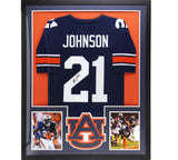Kerryon Johnson Signed Auburn Tigers Large Framed Blue NCAA Jersey