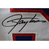 Lawrence Taylor Autographed Pro Style XL Blue Jersey Beckett Witness 49743