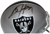 Bo Jackson Autographed/Signed Oakland Raiders VSR4 Mini Helmet Beckett 28792