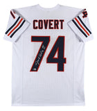 Jim Covert Signed Chicago Bears Jersey Inscribed HOF 20 (Beckett) Junk Yard Dogs