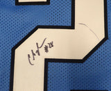 Tennessee Titans Chris Johnson Autographed Blue Jersey (Mark) PSA/DNA #W74486