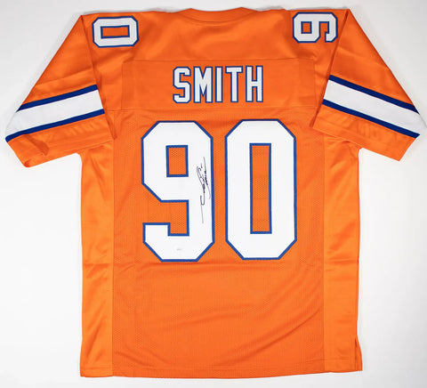 Neil Smith Signed Denver Broncos Jersey (JSA COA) 6xPro Bowl Defensive End