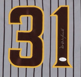 Dave Winfield Signed San Diego Padres Jersey (JSA) 12xAll Star Outfielder /HOFer