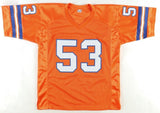 Randy Gradishar Signed Denver Broncos Jersey (Beckett) 7xPro Bowl Linebacker