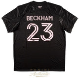 DAVID BECKHAM Autographed Inter Miami CF Adidas 2021 Black Jersey PANINI