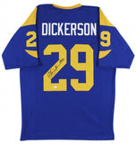 Eric Dickerson Signed Los Angeles Rams Jersey Inscribed "HOF 99" (Beckett) R.B.