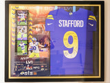 LA Rams Multi-Signed Nike Los Angeles Rams Stafford Jersey Framed Fanatics