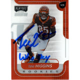 Tee Higgins Autographed Panini Playoff SSD Momentum Trading Card Beckett 48913