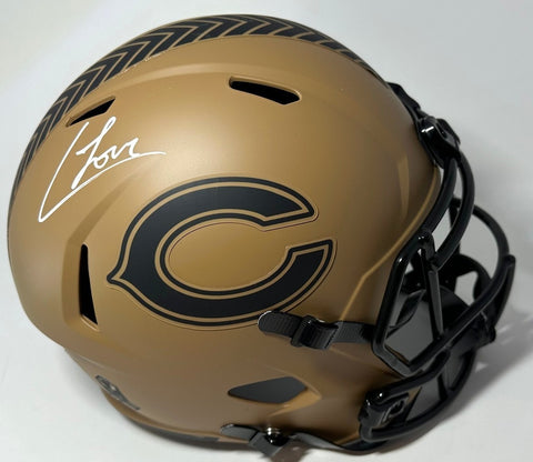 Bears COLSTON LOVELAND Signed Full Size 23 SALUTE Replica Speed Helmet AUTO BAS